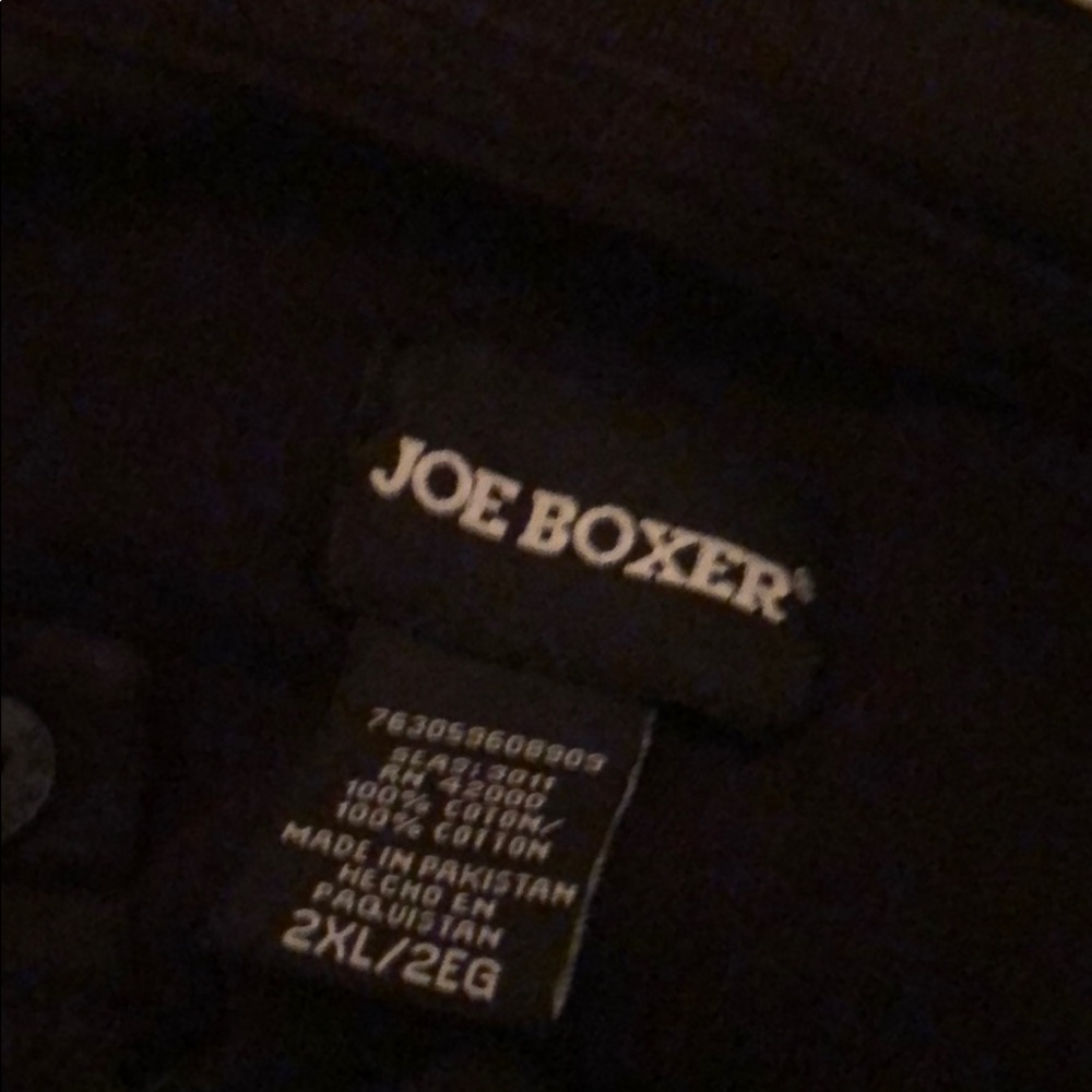 Men’s Joe Boxer Black Dress T Shirt Size XXL
